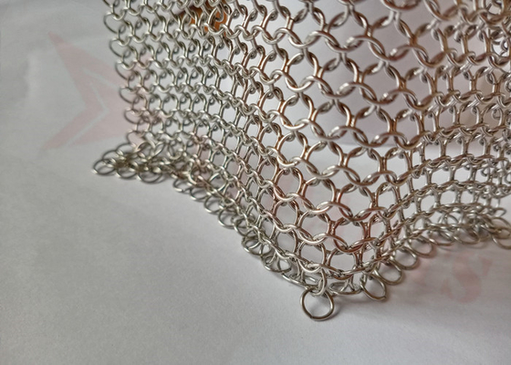 7mm Gelast Ring Metal Mesh Curtains Room-Verdelerroestvrij staal