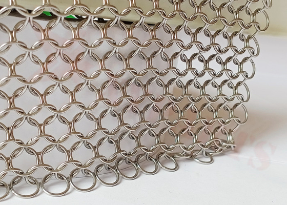 1.2x10mm de Postgordijnen van Metaalmesh drapes stainless steel chain voor Architectuur