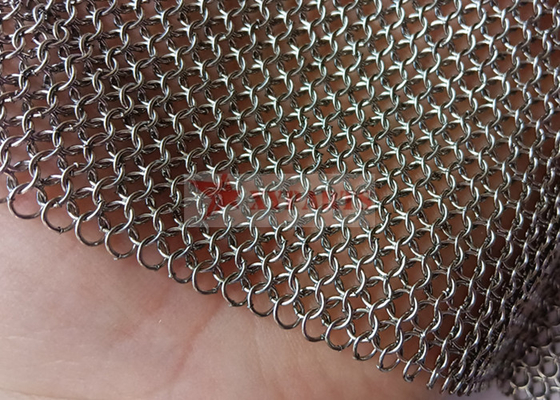 Roestvrij staal Ketting Gevlecht Ring Mesh With Welded And Non Gelast Ring Type