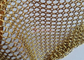 Gouden Kleur 0.8mm X 7mm de Verdelergordijn van Metaalring mesh welded type for space