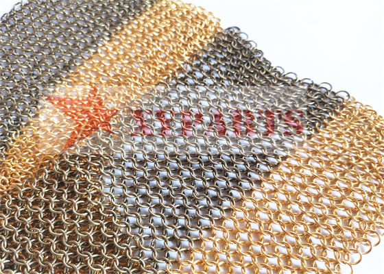 Architectonische structuur ChainMail Ring Mesh voor scheidingswanden