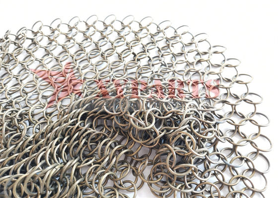 Architectonische structuur ChainMail Ring Mesh voor scheidingswanden