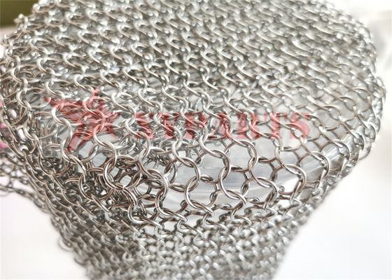Architectonische structuur ChainMail Ring Mesh voor scheidingswanden