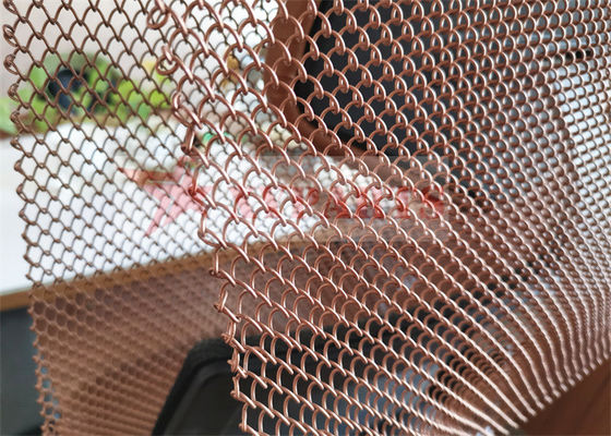 Het hangen van Geweven Draad Mesh Shower Curtain Aluminum Coil