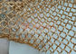 1.2mm Draad Gouden Metaal Ring Mesh Curtain For Interior Partition