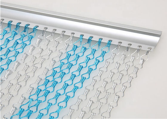 Zwart van de de Kettingsverbinding van het Kleurenaluminium van het het Netwerkmetaal de muurart.