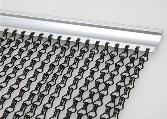 Zwart van de de Kettingsverbinding van het Kleurenaluminium van het het Netwerkmetaal de muurart.