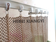 Bronskleur 8mm Binnenlandse het Plafonddecoratie van Metaalmesh curtain flexible aluminum coil