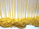 Gouden Schakelaar 3.2mm van de Kleurenparel de Ketting van de Metaalbal voor de Decoratie van Lichaamskleren