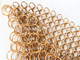 0.8*7mm Lastype het Scherm van Chainmail Ring Mesh Curtain For Office Partition