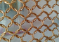 12mm het Staal Gouden Kleur van Mesh Chain Mail Curtains Stainless van het Douanemetaal