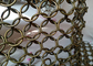 Roestvrij staal 1.5x15mm Ruimteverdelingen van Metaalring mesh bronze color use as